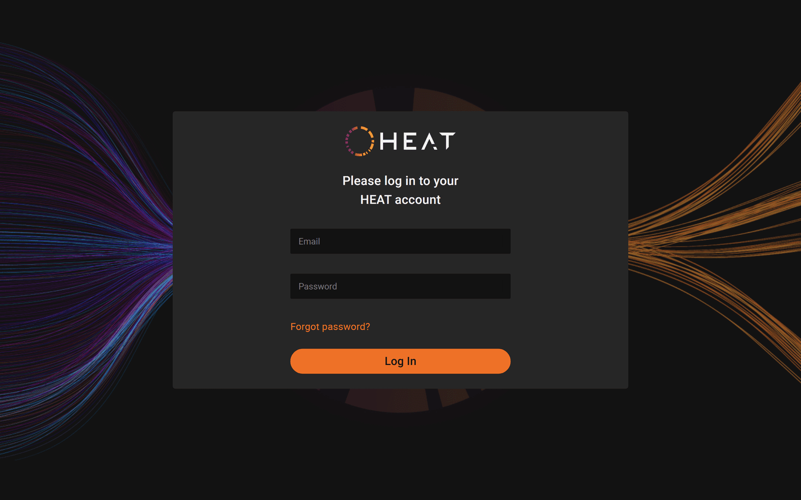 The first page of the password reset flow
